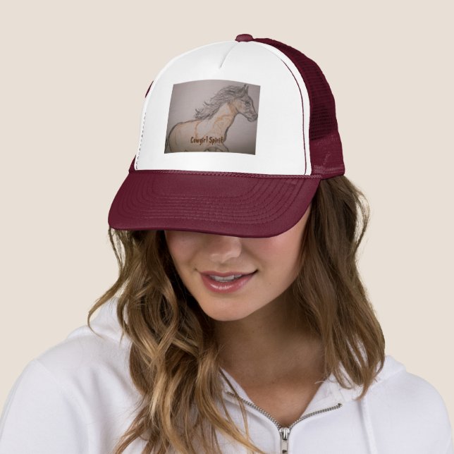 Casquette Paint Horse Galloping Cowgirl Spirit (En situation)