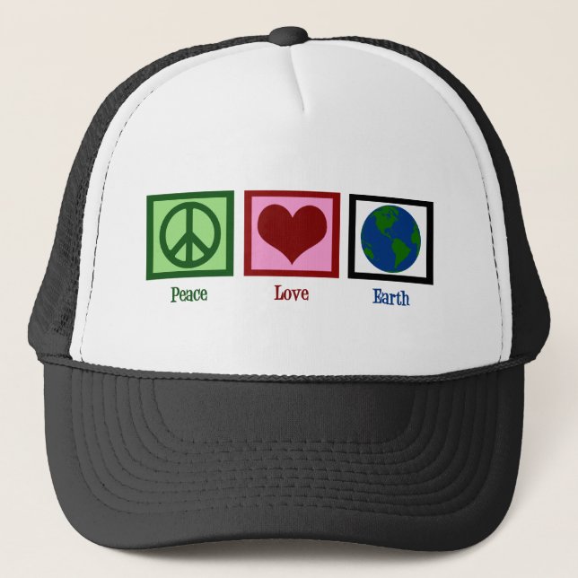 Casquette Paix amour Terre (Devant)