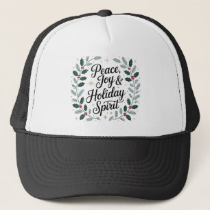 Casquette Paix, Joie et Esprit de Fêtes
