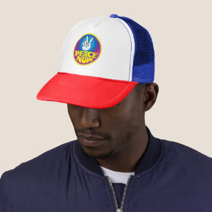 Casquette Paix maintenant Super style hippie rétro