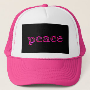 Casquette paix rose