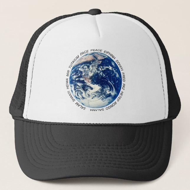 Casquette Paix sur Terre (Devant)