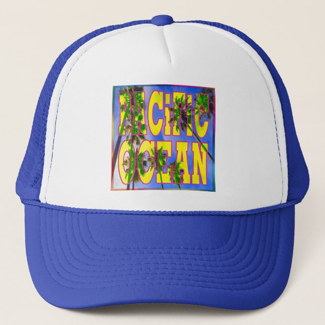 casquette "Palm Sky : Océan Pacifique" (Devant)