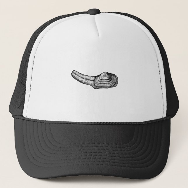 Casquette Palourde de Geoduck (illustration noire et (Devant)
