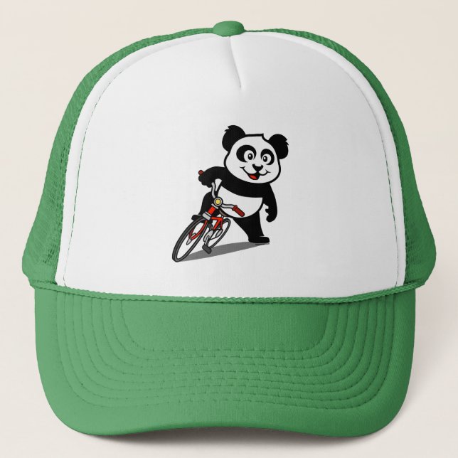 Casquette Panda à vélo mignon (Devant)