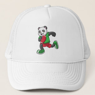 Casquette Panda au football avec équipement