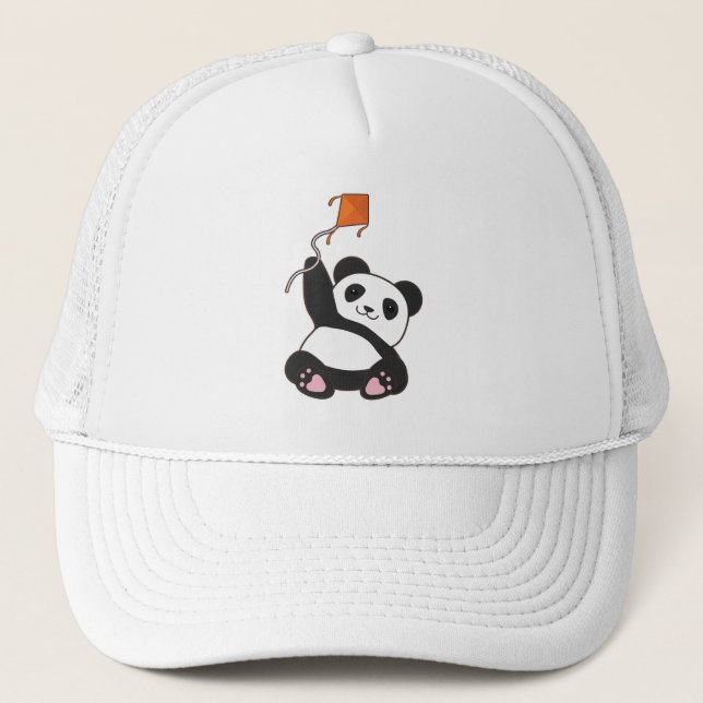 Casquette Panda avec cerf-volant (Devant)