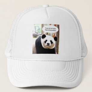 Casquette Panda Bear Shakespeare Citation Élégante Moderne
