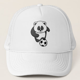 Casquette Panda comme joueur de football à Soccer