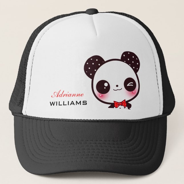 Casquette Panda de Kawaii - personnalisé (Devant)