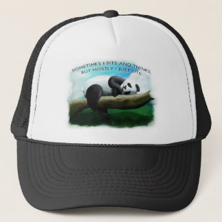 Casquette Panda se reposant