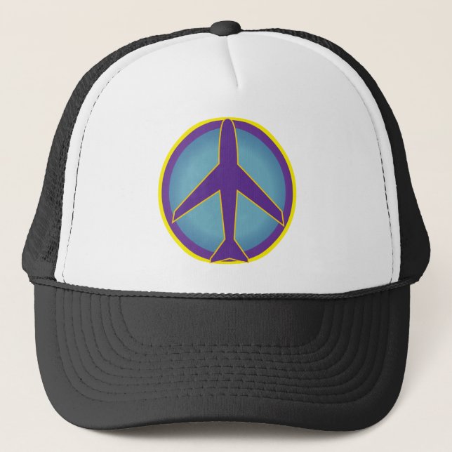 Casquette Panique répandue d'avion de paix (Devant)