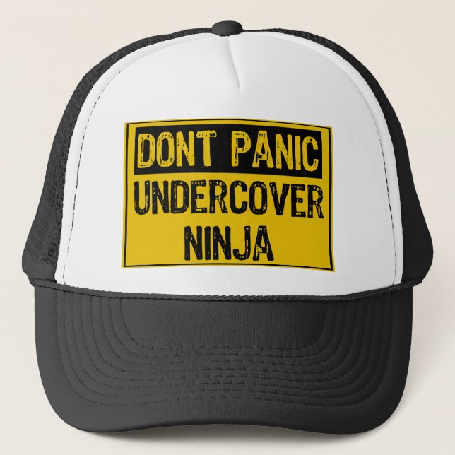 Casquette Panneau de Panique - Ninja caché (Devant)