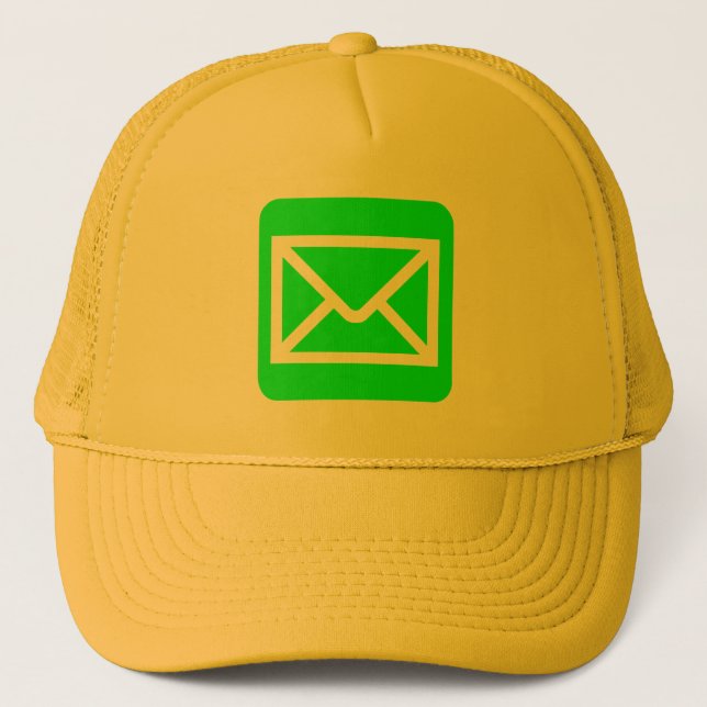 Casquette Panneau Enveloppe - Vert (Devant)