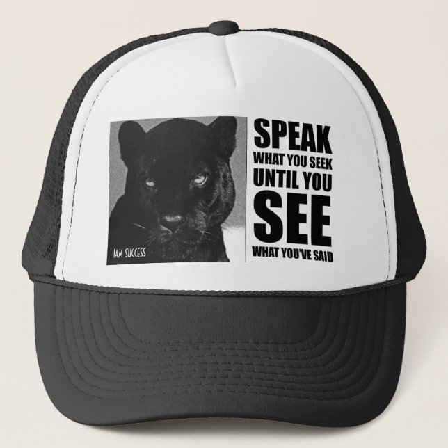 CASQUETTE PANTHER POWER (Devant)