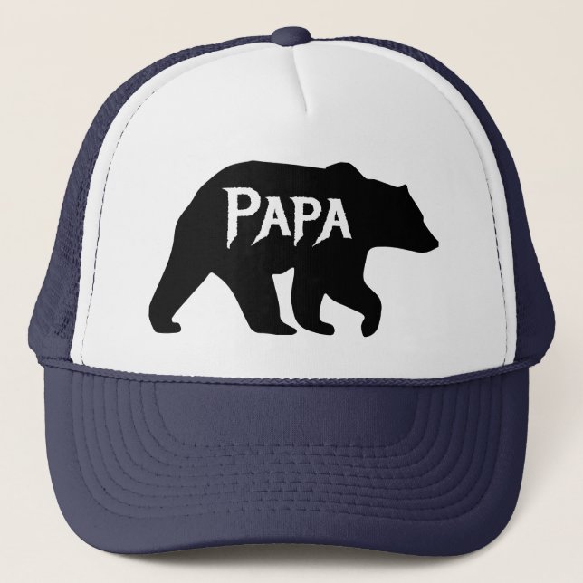 Casquette PAPA Bear, papa, papa, fête des pères (Devant)