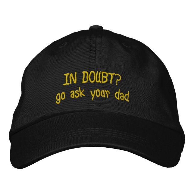 Casquette papa brodé personnalisé - Casquette text (Devant)