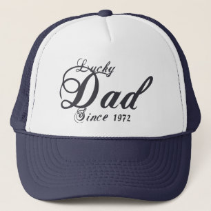 Casquette Papa chanceux depuis (mis pendant votre année de