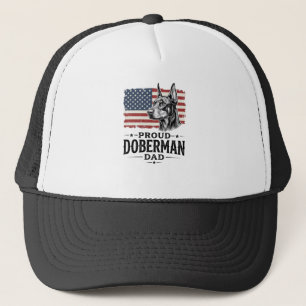 Casquette Papa Doberman fier conception de vecteur de drapea