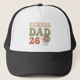 Casquette Papa fière d'un senior diplômé de basket-ball 2026