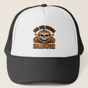 Casquette Papa Gymnastique Halloween Citrouille Vintage Crân