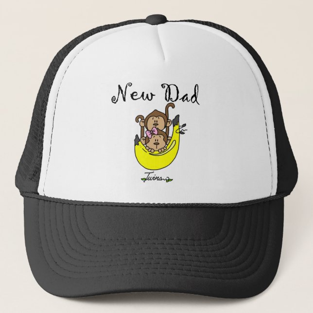 Casquette Papa of Twins Boy and Girl Tshirts and Gifts (Devant)