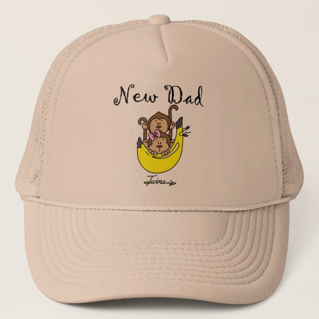 Casquette Papa of Twins Boy and Girl Tshirts and Gifts (Devant)