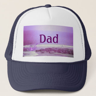 Casquette Papa Purple Ocean & Sky Trucker Chapeau