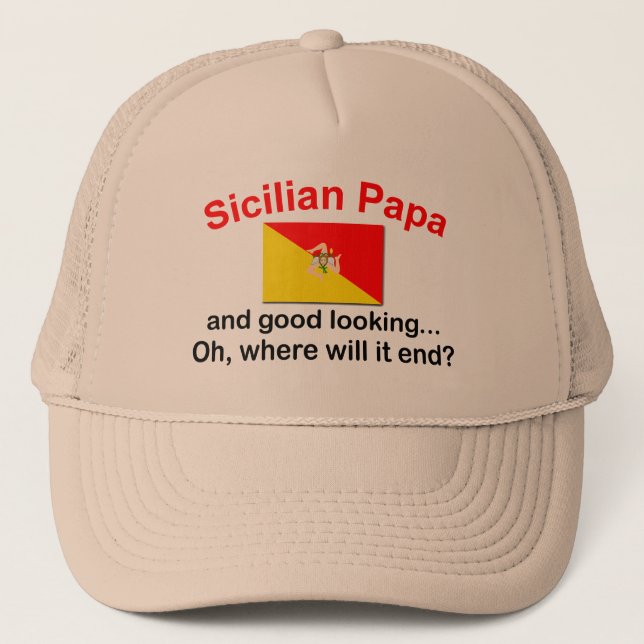 Casquette Papa sicilien beau (Devant)