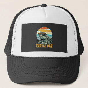 Casquette Papa Tortue Rétro Coucher de Soleil Vintage Gravur