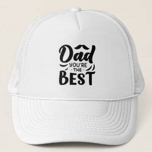 Casquette Papa Tu Es Le Meilleur Noir Blanc Fête Des Pères