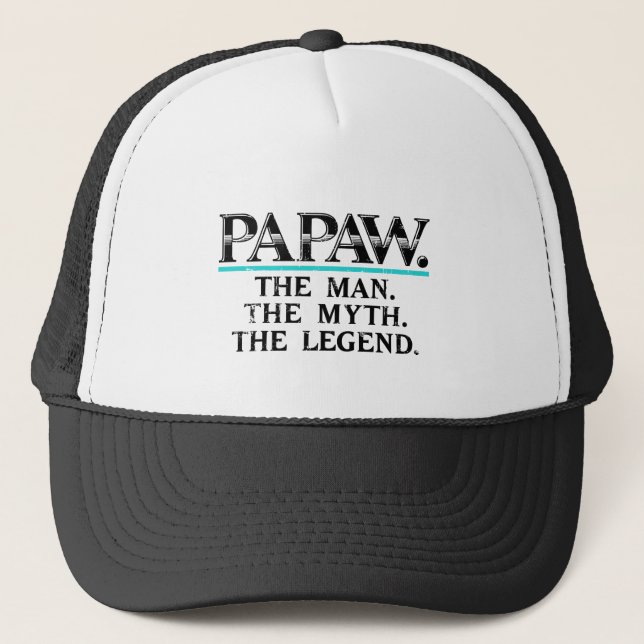 Casquette Papaw Le Mythe de l'homme Légende Fête des pères (Devant)