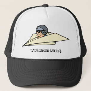 Casquette Papier pilote vétéran Avion Drôle Cartoon
