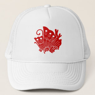Casquette Papillon asiatique Japonais Conception Kamon