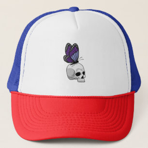 Casquette Papillon avec crâne