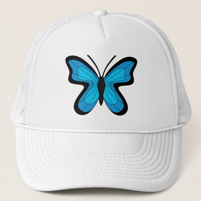 Casquette Papillon bleu (Devant)