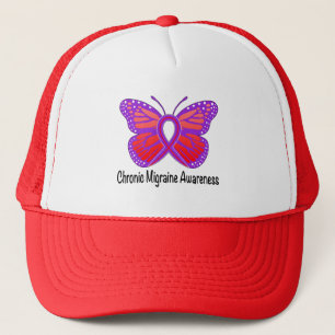 Casquette Papillon chronique de conscience de migraine