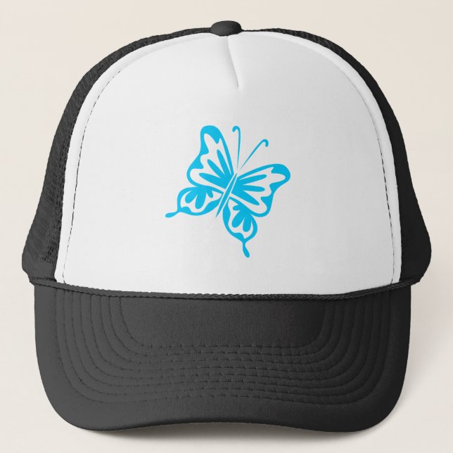 Casquette Papillon rétro - Ciel bleu (Devant)