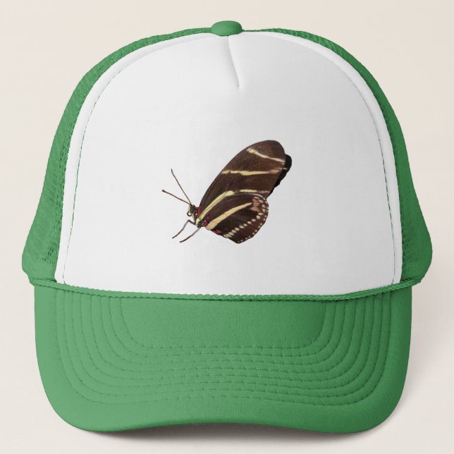 Casquette Papillon zèbre à longues ailes (Devant)