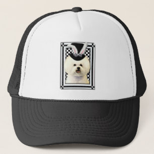 Casquette Pâques - un certain lapin vous aime - Bichon Fris