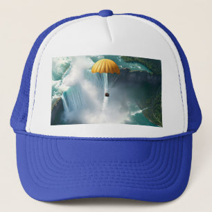 Casquette Parachute Au-Dessus Des Chutes Du Niagara Dans Un