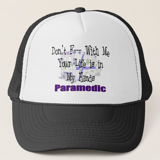 Casquette Paramedic "Don't F— With Me" (Devant)