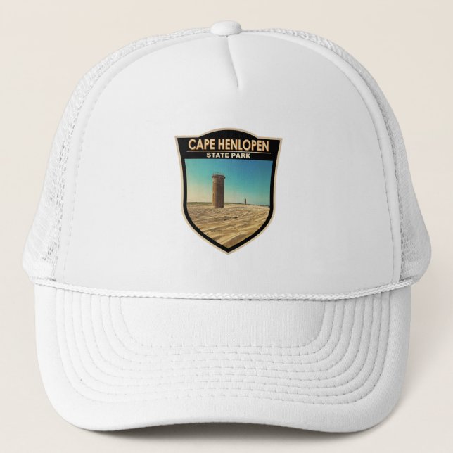 Casquette Parc d'état du Cap Henlopen Aquarelle Delaware (Devant)