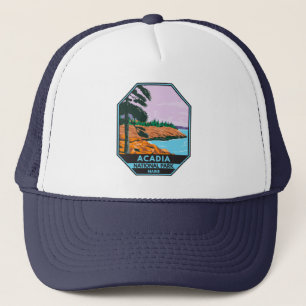 Casquette Parc national Acadia Maine Bar Harbour Vintage