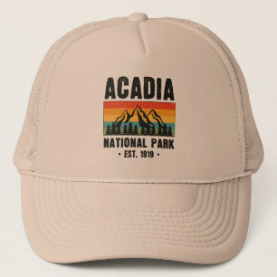 Casquette Parc national Acadia, Maine Retro Vintage