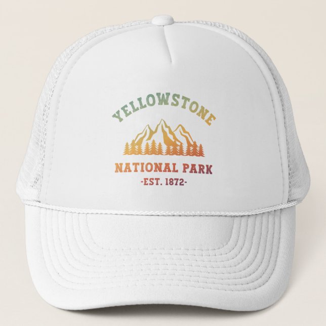Casquette Parc national de Yellowstone Randonnée rayonnant C (Devant)
