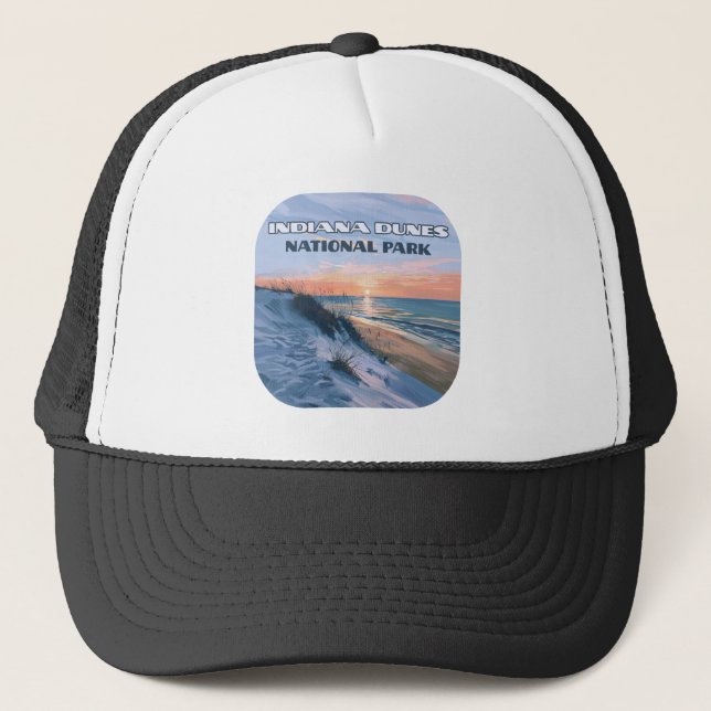Casquette Parc national des dunes de l'Indiana Lac Michigan (Devant)