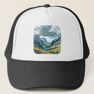 Casquette Parc national des Glaciers Montana Lake Retro