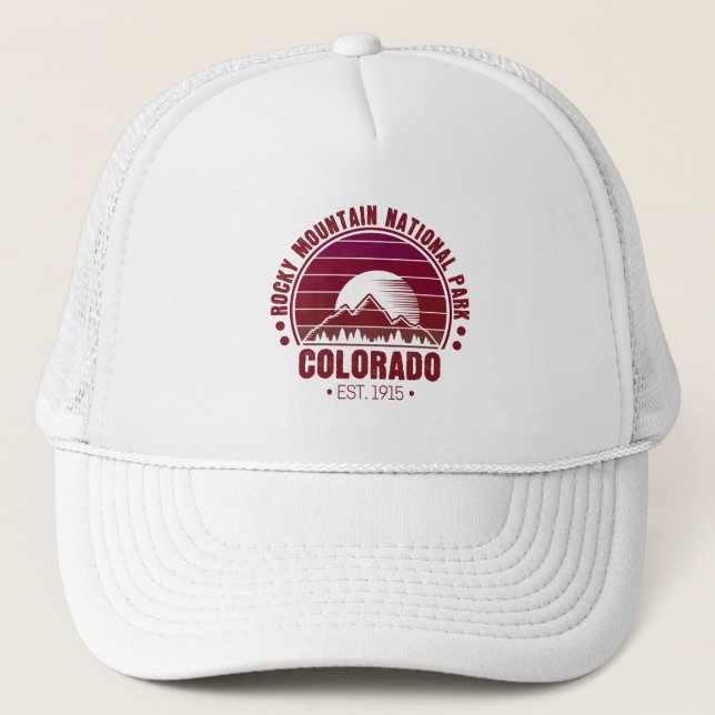 Casquette Parc national des Rocheuses Colorado Retro (Devant)