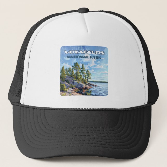 Casquette Parc national des Voyageurs Rainy Lake Minnesota (Devant)